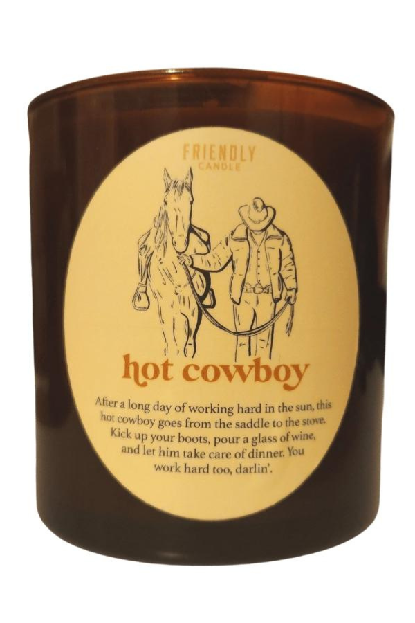 Hot Cowboy Candle